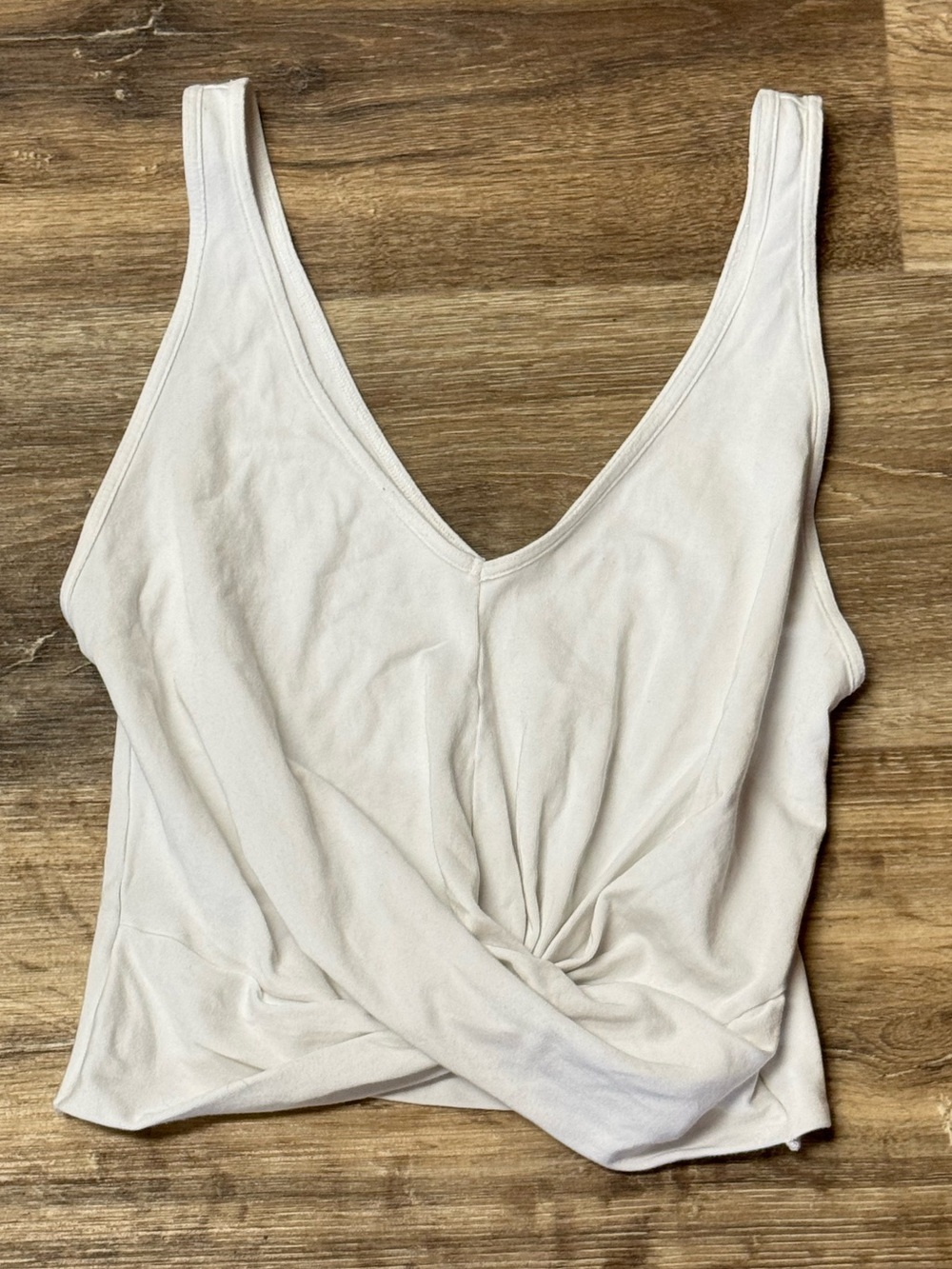 Free People Movement White Twist Front Tank Top Women’s Small